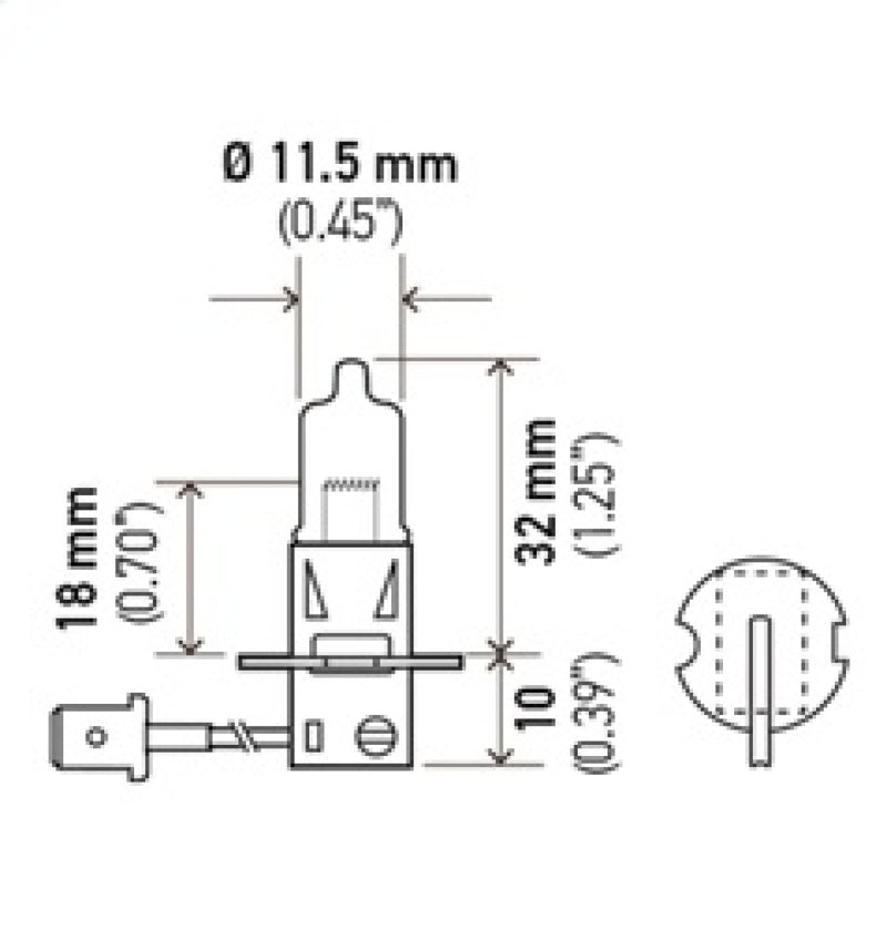 Hella H3 Halogen Bulb *Must Order Qty 10*